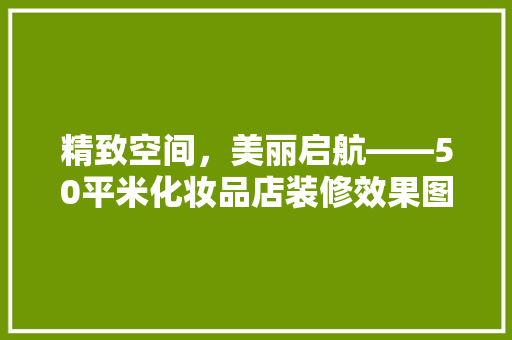 精致空间，美丽启航——50平米化妆品店装修效果图